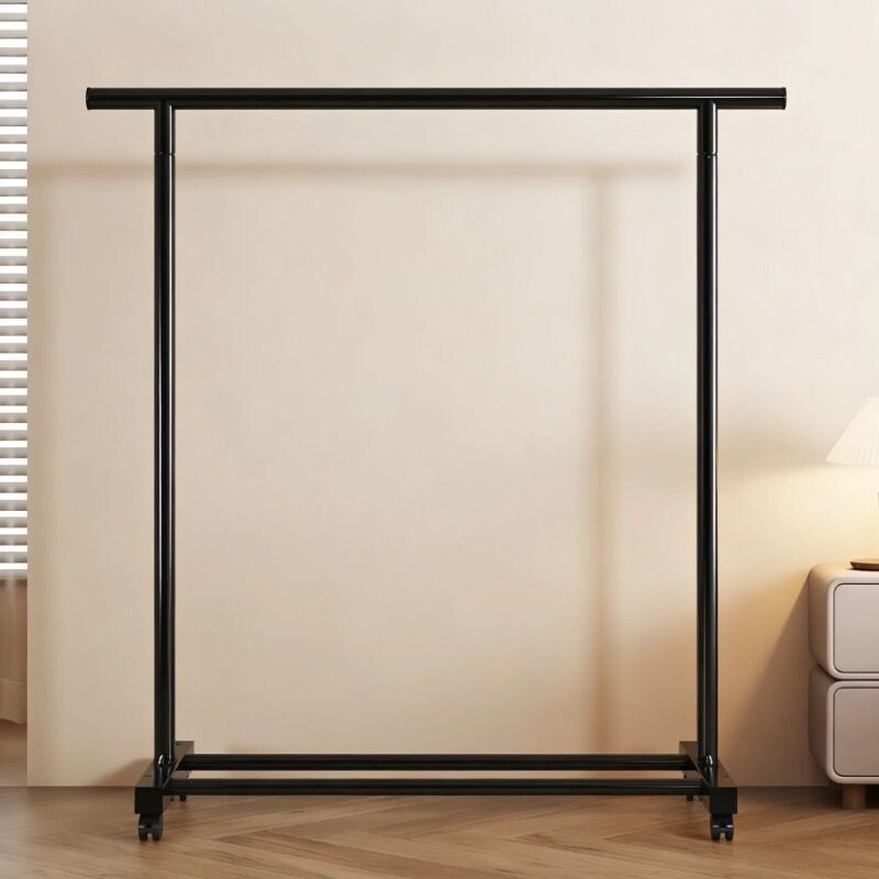 挂衣架落地家用卧室多功能收纳衣帽架大容量杆式可移动阳台晾衣架