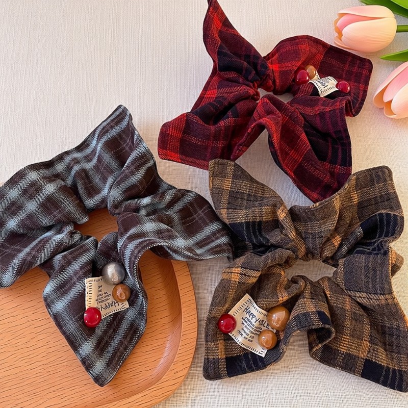 韩版发饰ins风头饰秋冬新款饰品头绳方巾发绳可爱格子大肠发圈毛,饰品/流行首饰/时尚饰品新,发饰,淘宝优惠券,粉丝福利购,淘宝优惠卷
