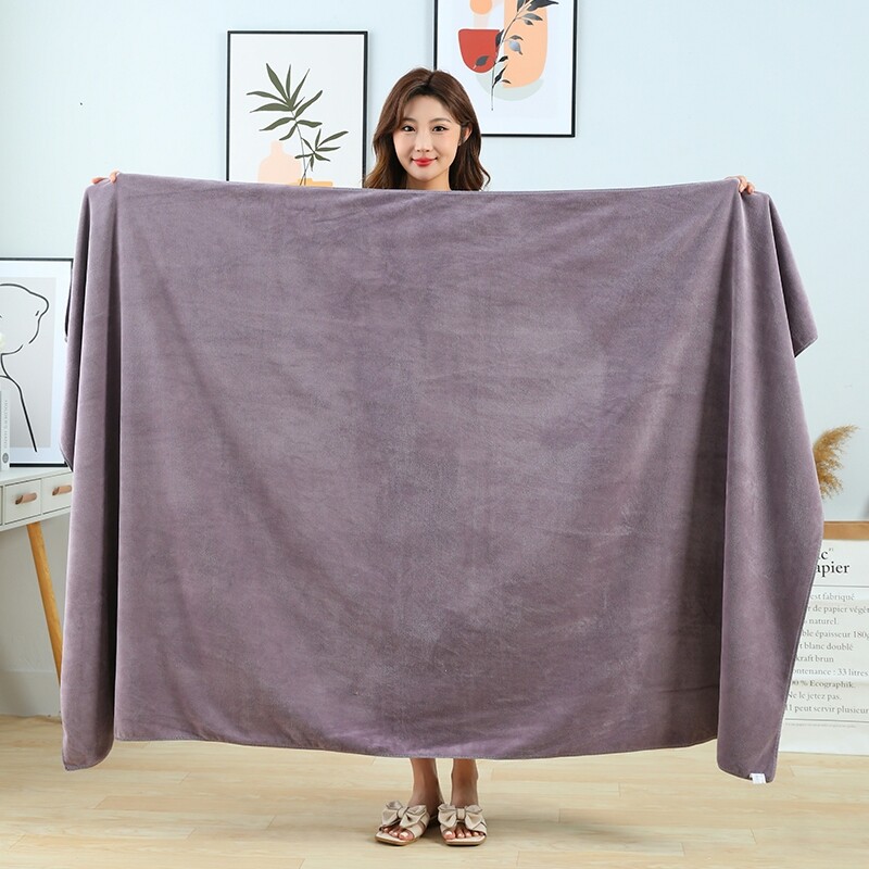 浴巾美容院专用铺床大毛巾酒店养生足疗洗浴比纯棉吸水超大不掉毛
