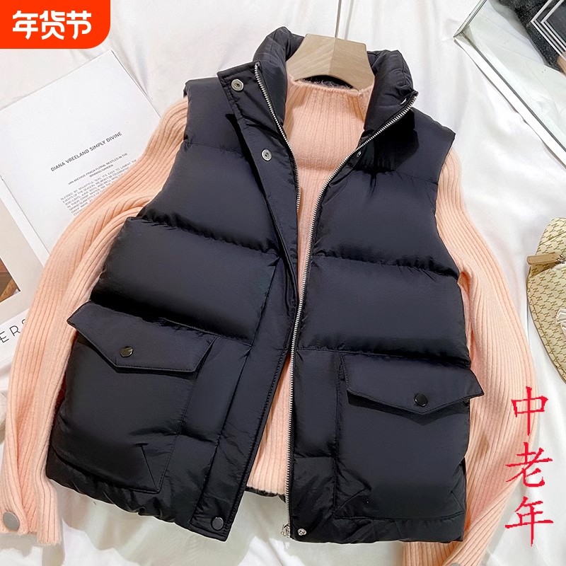 过年加绒棉马甲女士2026秋冬季新款中年妈妈装外套外穿背心马夹