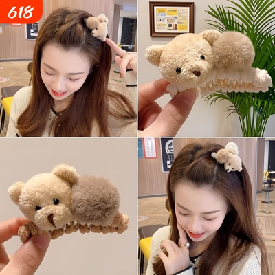 毛绒抓夹女发饰|超1.4万次加购