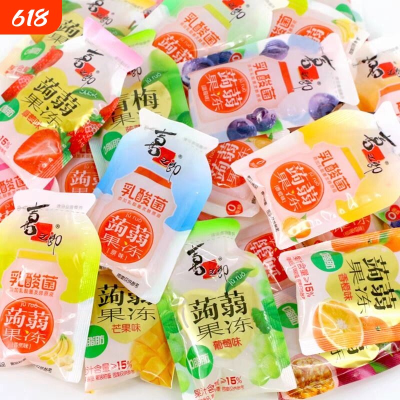 喜之郎蒟蒻果汁果冻吸魔芋儿童解馋零食小吃休闲食品批发