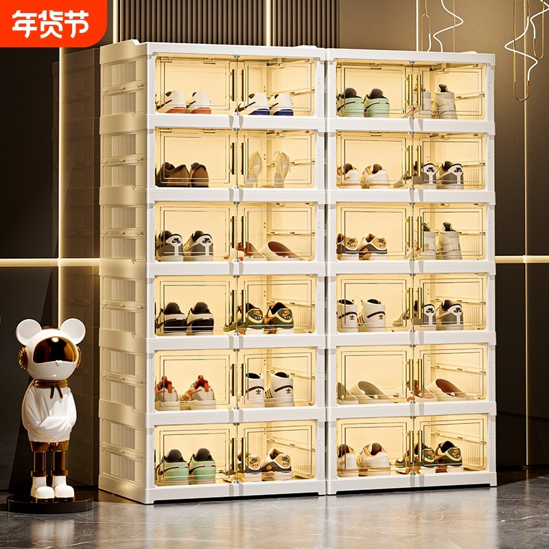 免安装鞋柜门口进门家用鞋架可折叠多功能多层靠墙入户门收纳鞋盒,收纳整理,鞋盒,淘宝优惠券,粉丝福利购,淘宝优惠卷