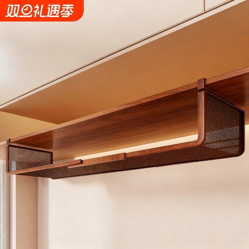 橱柜伸缩挂篮悬挂吊柜下挂架分层