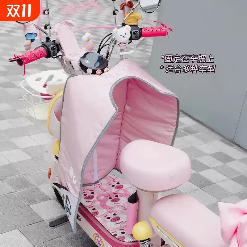 爱玛元宇宙pro/play电动车挡风被亲子小型专用罗兰露娜雅迪防风夏