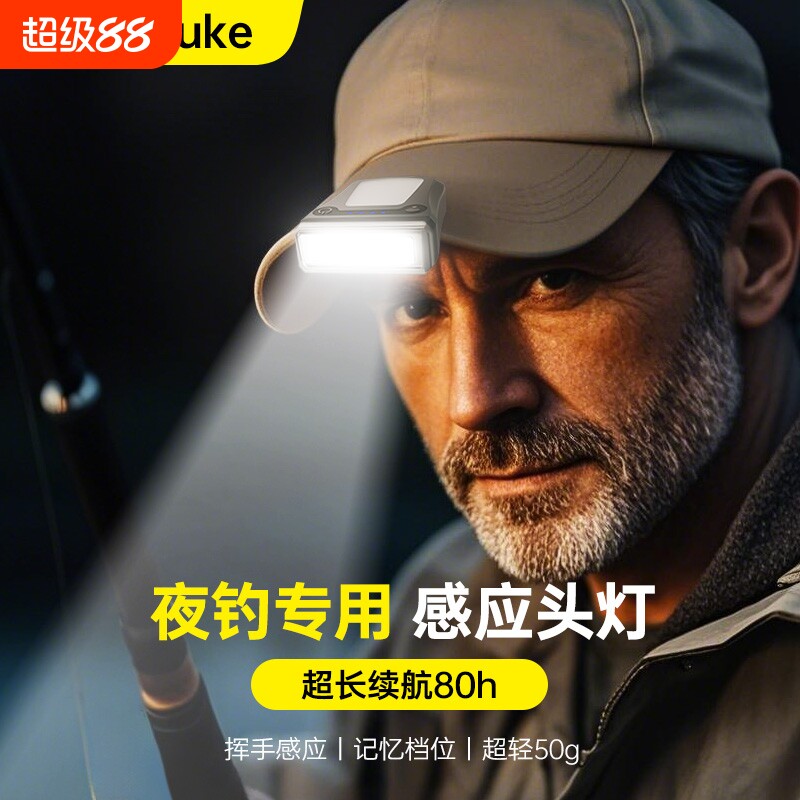 【80小时超长续航】智能感应头灯图片