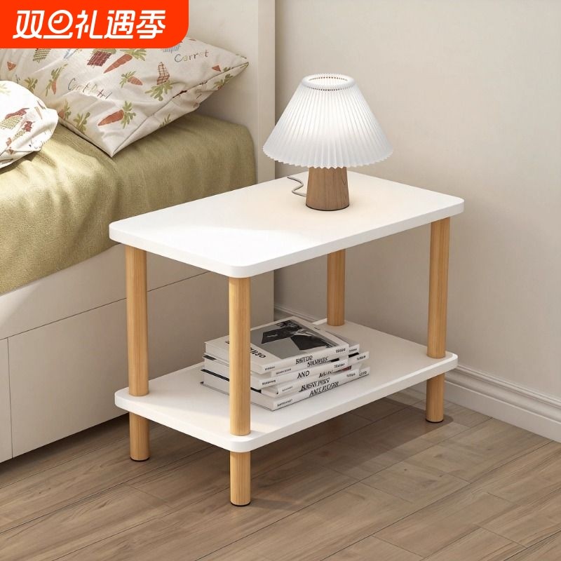 床头柜现代简约边几出租屋家用卧室简易床边桌极窄小型床头置物架