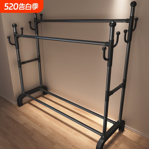 【比衣柜更能装！】晾衣架落地
