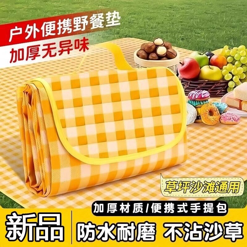 野餐垫防潮垫加厚户外野炊野营沙滩帐篷地垫防水草坪垫子便携郊游