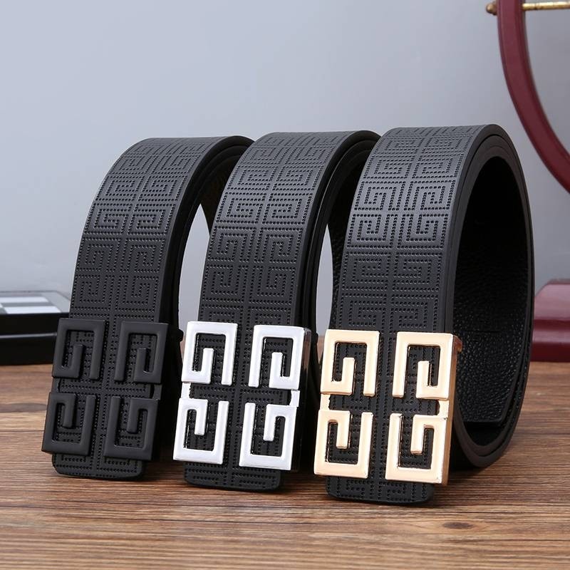 男仕皮带男士新款腰带真皮潮男年轻人裤带休闲百搭礼盒装平滑扣