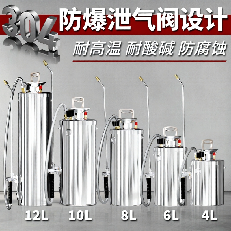 不锈钢喷壶气压式高压大容量