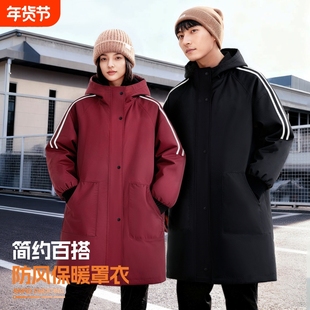 罩衣工作服上班专用防水防油年轻男女款冬季加绒厨房2025新款围裙