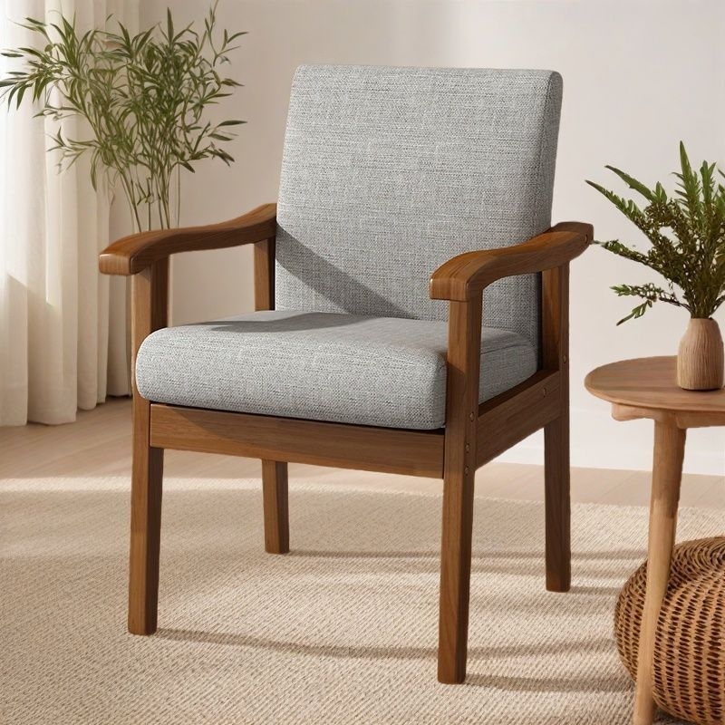 实木椅子靠背扶手椅电脑书桌椅家用单人沙发椅舒适久坐大号老人椅