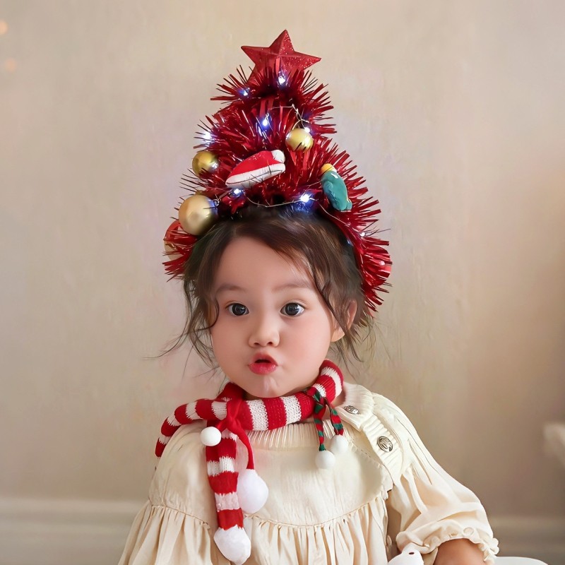 超出片的~儿童头顶圣诞树装饰新年树头饰diy新年氛围装饰拍照道具,饰品/流行首饰/时尚饰品新,发饰,淘宝优惠券,粉丝福利购,淘宝优惠卷
