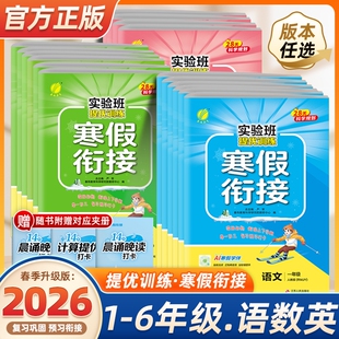 2026春寒假衔接一二年级三四五六年级下册上册语文数学英语北师大版练习册小学生寒假作业阅读口算计算预习训练苏教版应用题科学
