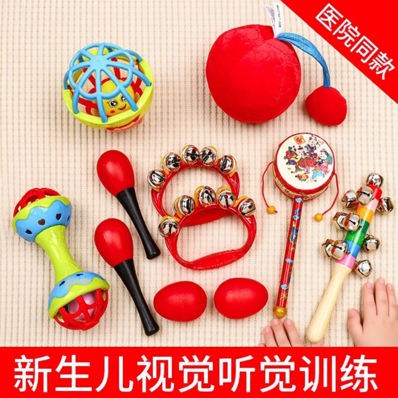婴儿手摇铃抓握训练益智早教图片
