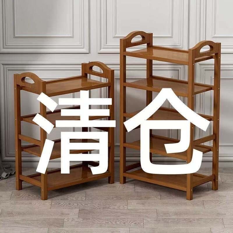 家用鞋架子多层门口入户门新款2025爆款实木用鞋柜楠竹简易鞋子