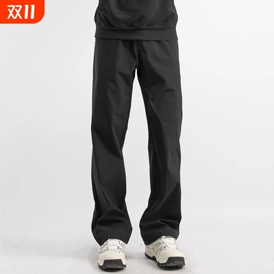 秋冬季男裤休闲裤直筒裤机能裤长裤运动裤子男生冲锋裤防风加绒