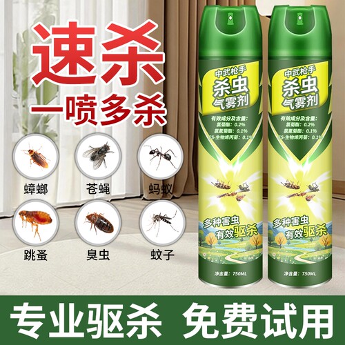 杀虫剂气雾剂家用室内灭蚊子苍蝇