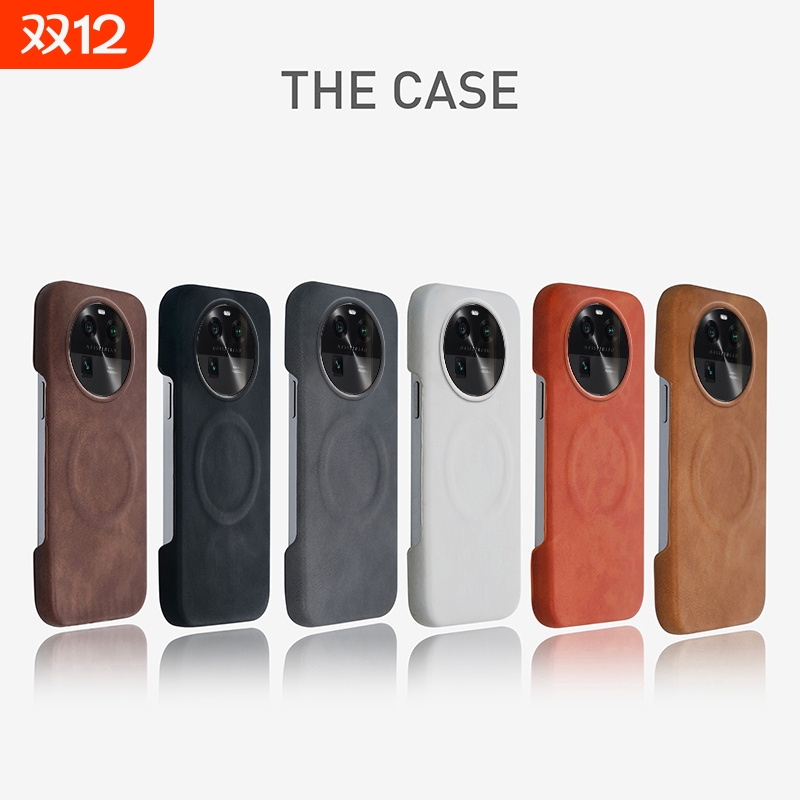 羊巴皮磁吸充电卡其色适用OnePlus一加15/Ace6手机壳12/ACE5至尊版13T防寒绒面皮纹竞速版半包Magsafe男新款