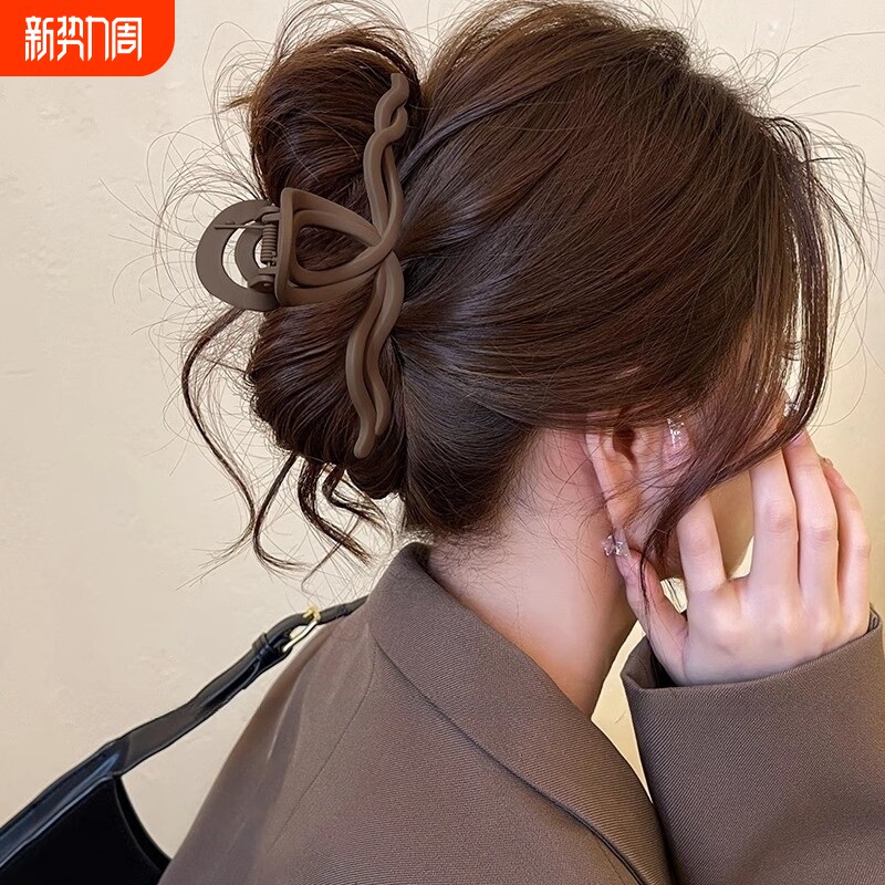 头发抓夹女高级感2025新款大号发量大夹子头饰发夹鲨鱼夹女发量多