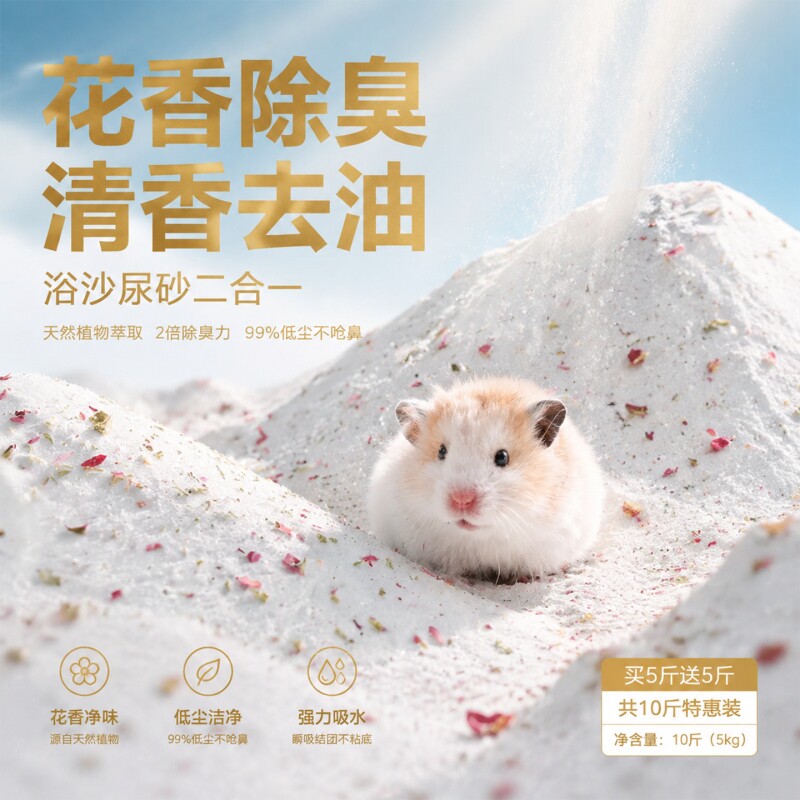 【一个月不换沙】浴沙尿砂二合一
