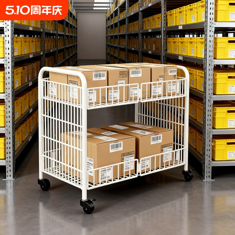 可折叠摆摊小推车网红夜市地摊饰品展示架仓库落地可移动货物支架