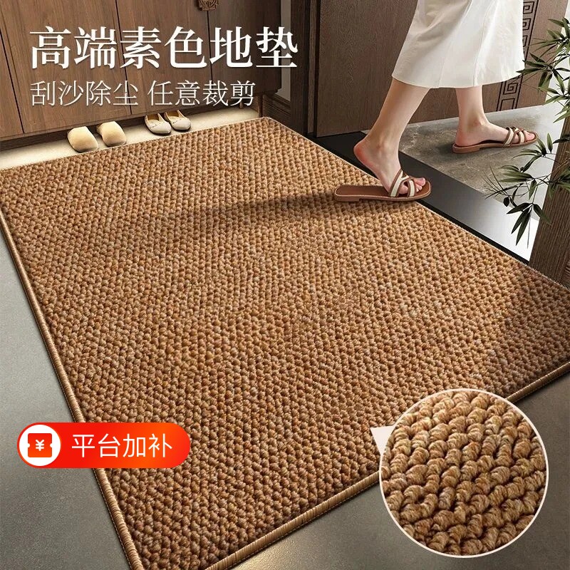仿剑麻入户门地毯脚垫地垫高级可裁剪可机洗新款防滑耐脏门口家用