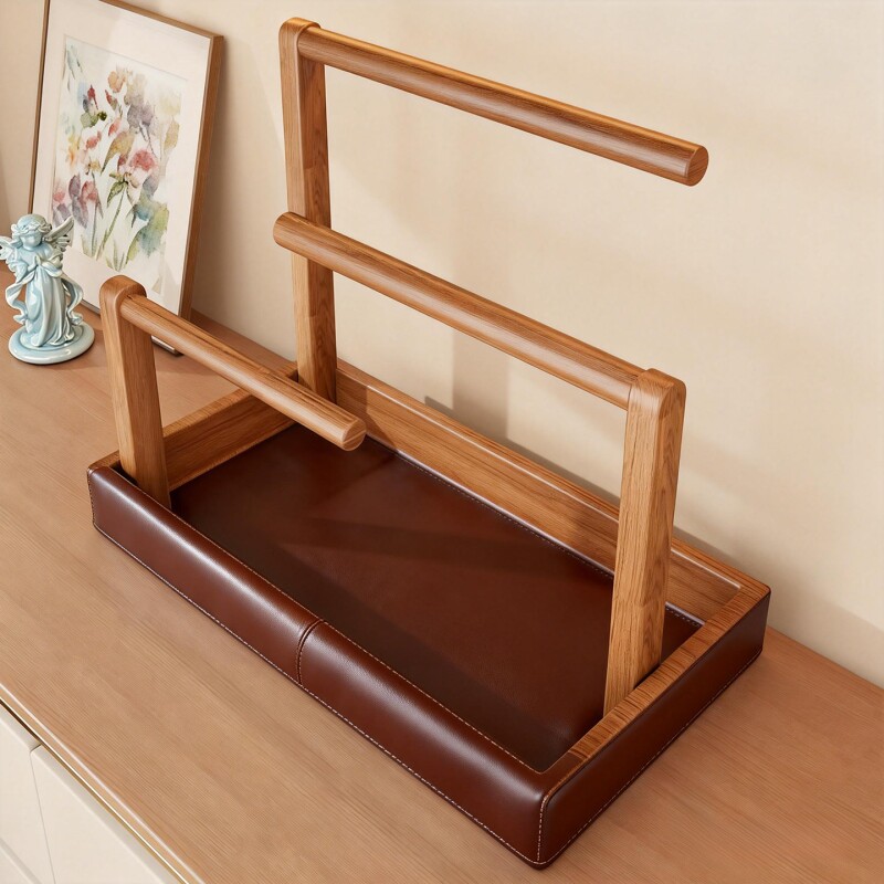 首饰架展示架实木挂架手镯架桌面手串收纳盒水晶手链项链饰品架子