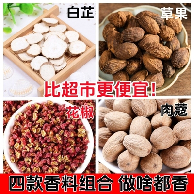 白芷片草果肉蔻炖肉去腥香料调料佐料粉大料卤料卤肉料包大全批发