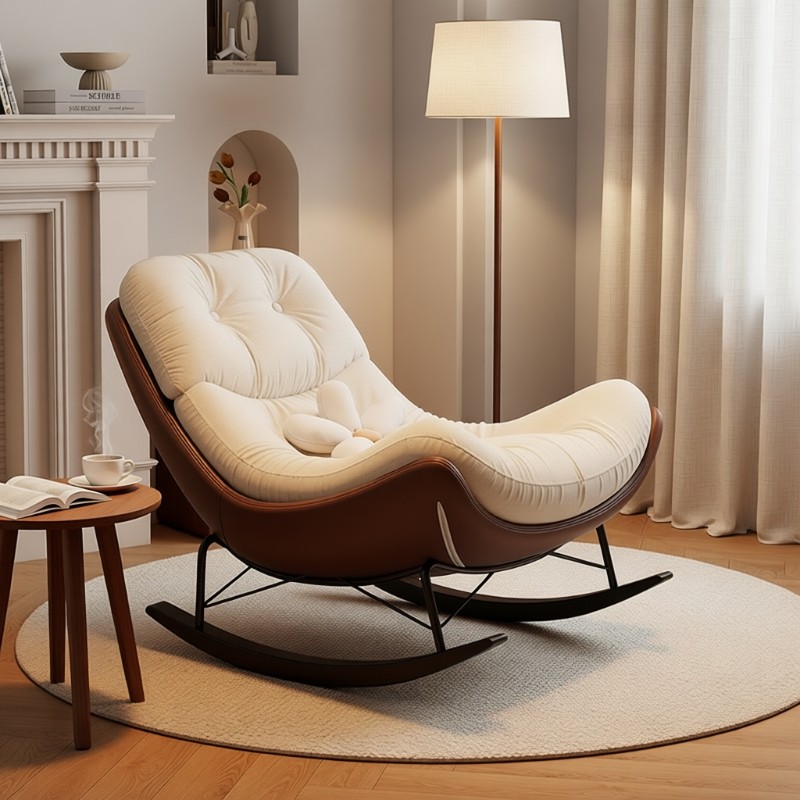 摇椅沙发大人躺椅阳台家用休闲客厅懒人摇摇椅轻奢设计师单人椅子