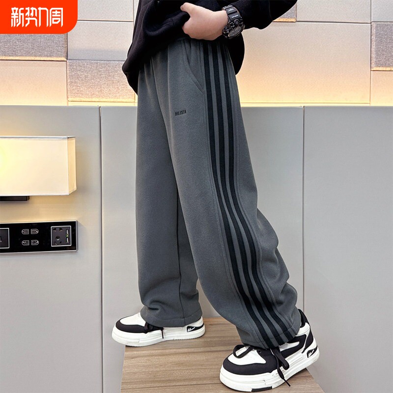 儿童运动卫裤春秋男童裤子中大童长裤孩休闲宽松直筒夏季薄新款潮