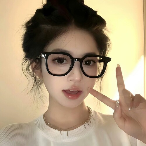 黑框防蓝光眼镜女|超9000次加购