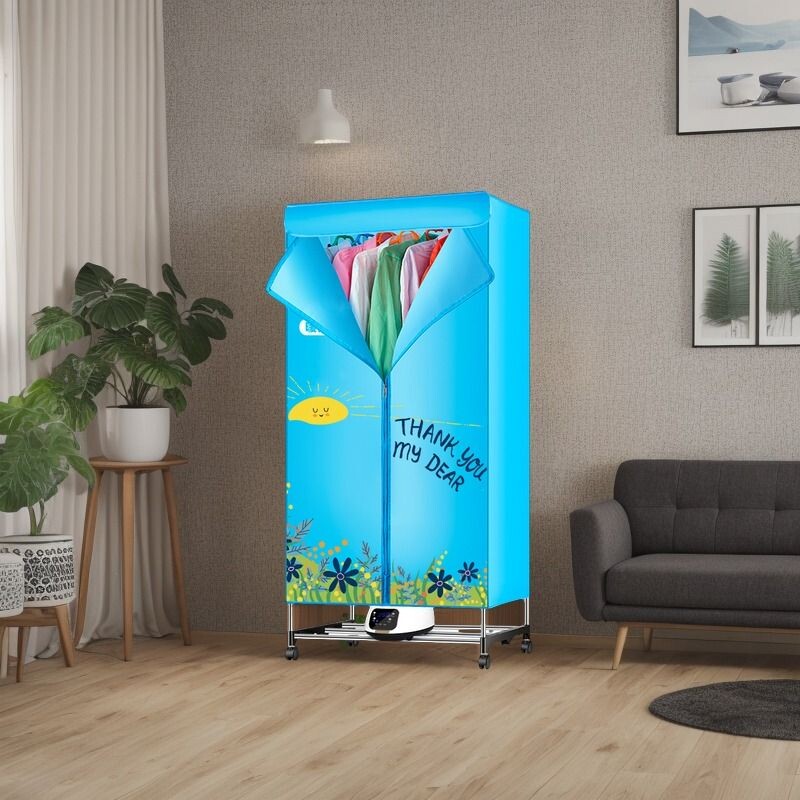 骆驼干衣机家用小型婴儿风干机烘干衣柜烘衣机可折叠晾衣架新款