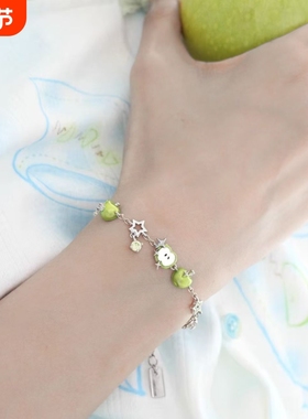 青苹果味的清爽~原创夏天苹果手链小众设计高级感甜酷新款手环女