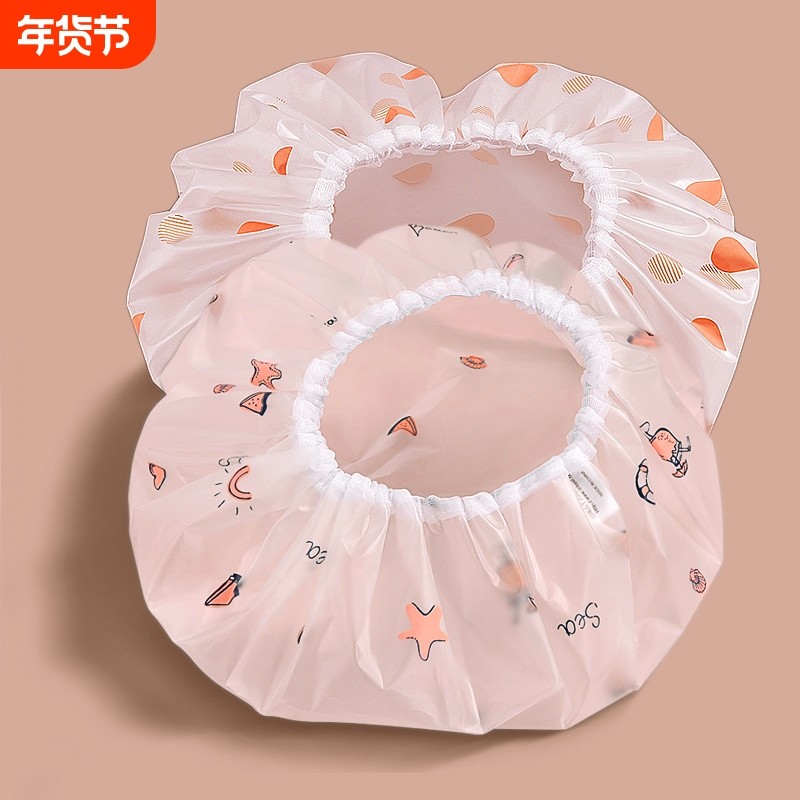加厚浴帽防水沐浴帽双层头套帽厨房防油烟帽子女士款洗澡假发大人,家庭/个人清洁工具,浴帽,淘宝优惠券,粉丝福利购,淘宝优惠卷