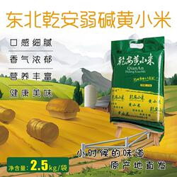 煜松东北乾安黄小米煮粥月子粥农家五谷杂粮米香浓郁5斤优质弱碱