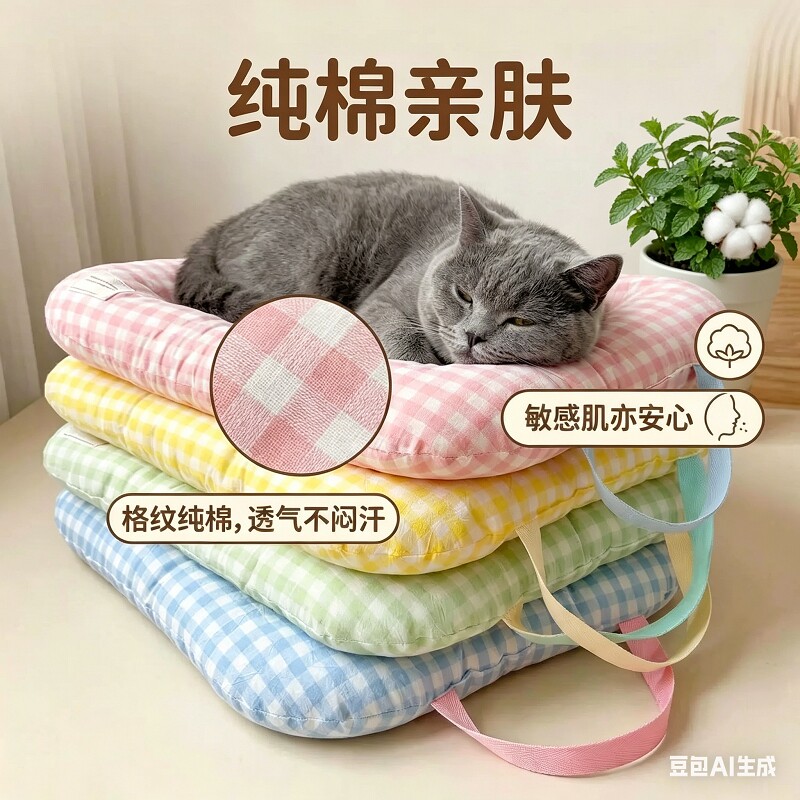 软垫猫窝四季通用猫猫睡垫图片