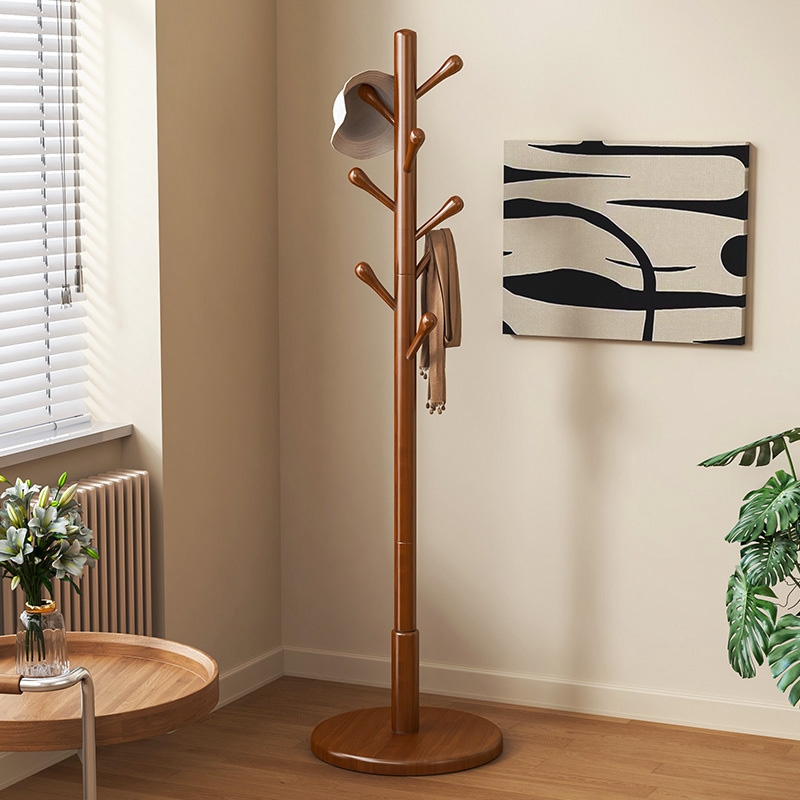 落地实木衣帽架！稳固不倾倒
