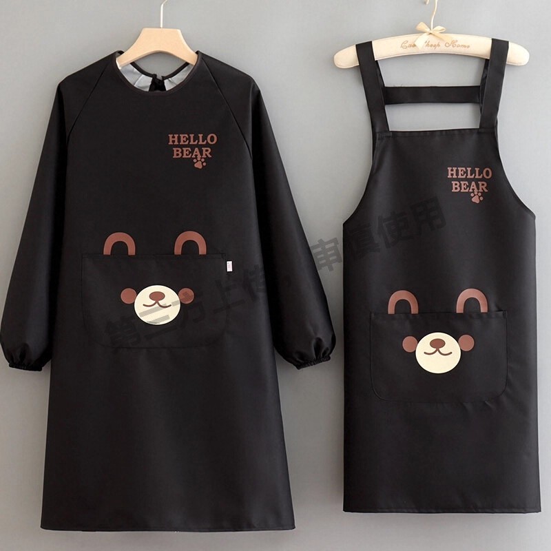 新款围裙厨房家用防油餐饮做饭专用可擦手罩衣工作服男女冬季