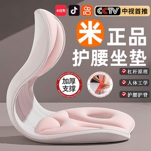 正品 护腰坐垫久坐神器人体工学腰部支撑靠垫座椅腰托办公室垫坐姿