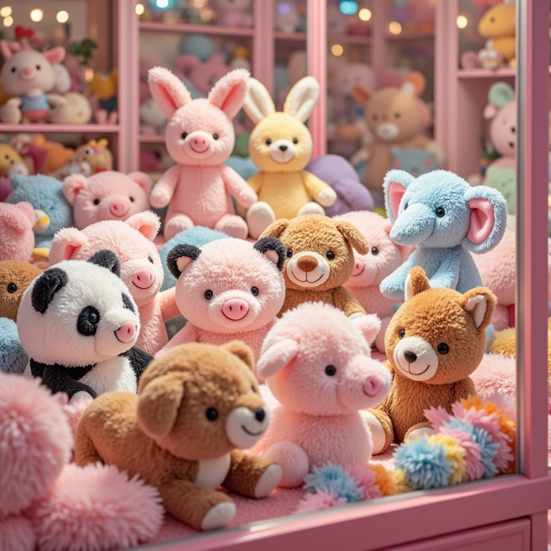 抓娃娃机娃娃专用小公仔批发玩偶里的毛绒玩具婚庆婚礼抛洒地推