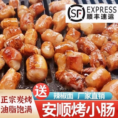 贵州安顺特产烤小肠烧烤美食街食材夜市特色小吃商用半成品猪小肠