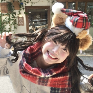 迪士尼乐园发箍可爱圣诞节cosplay雪莉玫洗脸卡通头箍拍照头饰