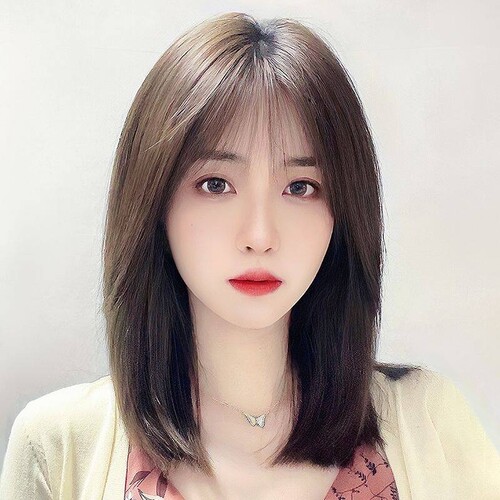 假发真发全真人发自然短发全头套女新款波波头锁骨假发套长发发丝