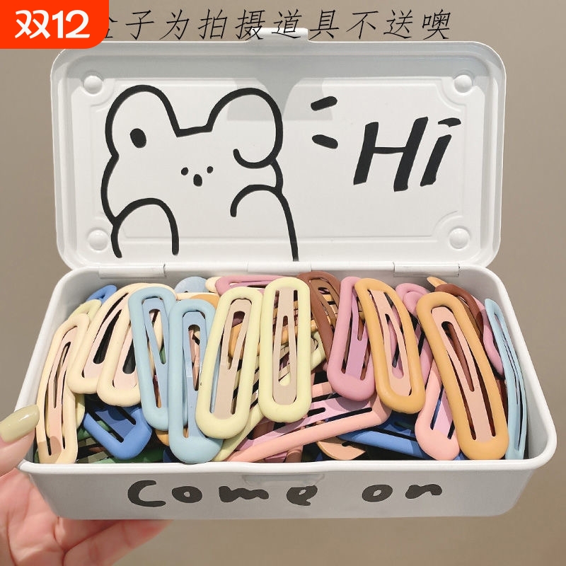 磨砂发夹女发卡子夏季碎发小夹子头饰bb夹侧边刘海2025年新款水滴