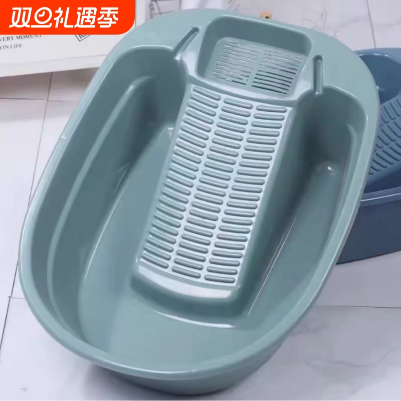 洗衣盆大号带搓衣板一体家用学生宿舍洗衣服盆塑料加厚搓衣洗衣板