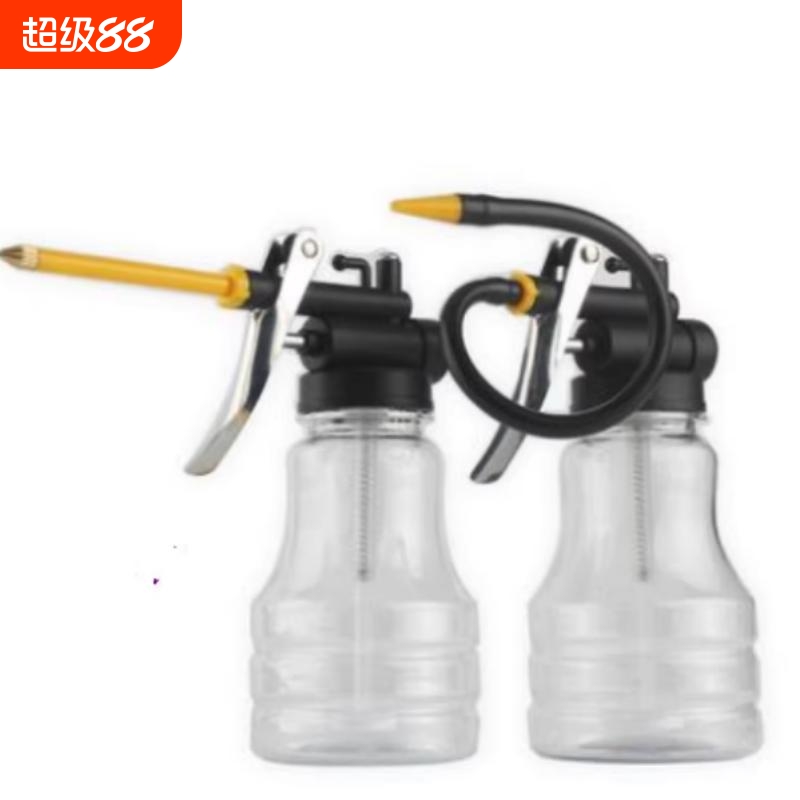 尖嘴注油器加油壶机油枪高压透明机油壶250ml塑料软管铜