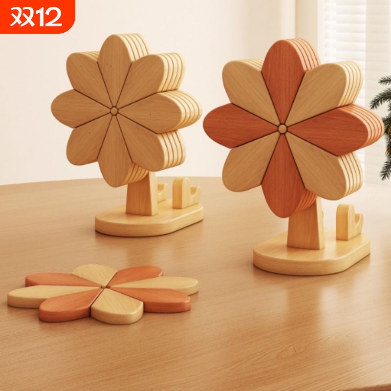 风车杯垫隔热垫子餐桌防烫耐高温锅垫碗垫创意摆件家用折叠菜盘子