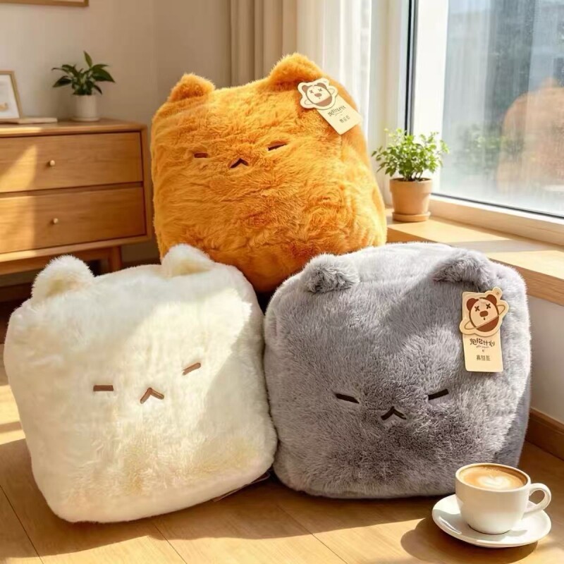 鼻涕熊猫咪毛绒玩具创意霉豆腐抱枕公仔送女友儿童生日礼物靠枕